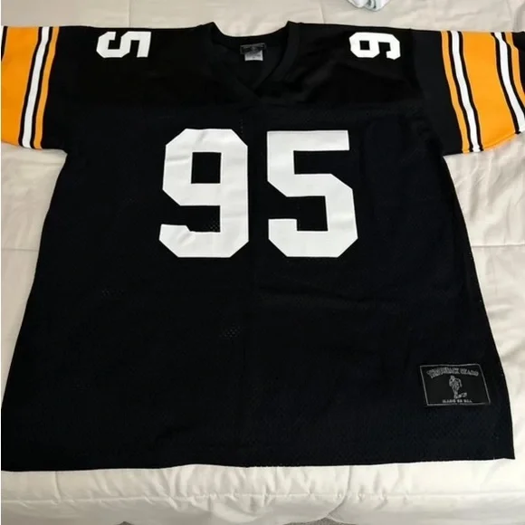 Vintage Greg Lloyd signed Steelers jersey